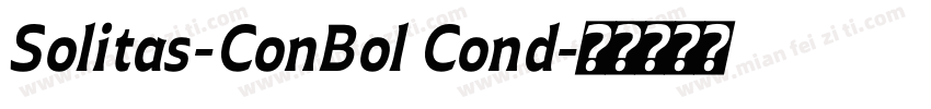 Solitas-ConBol Cond字体转换